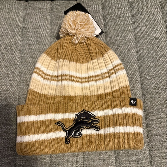 New Era Other - Brand New Detroit Lions  NFL Beanie hat By 47 Brand